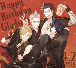 juvenile-reactor:  Happy birthday Gladdy!