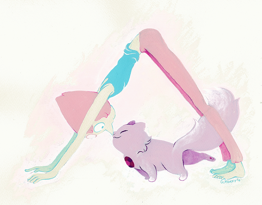 gracekraft:  downward dog, upward cat 