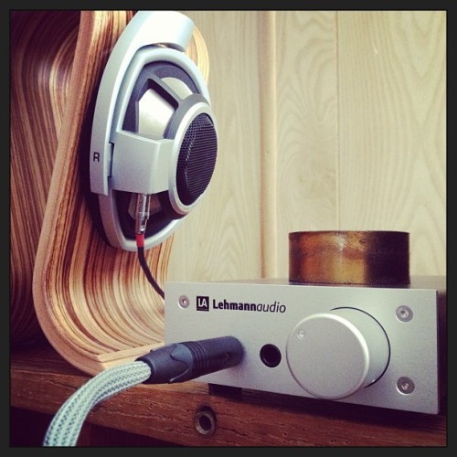 sonicsatori:  Lehmann Audio Linear USB DAC/headphone amp + my Sennheiser HD800’s. audible liquidity - Glorious!! #headphones #personalaudio #headfi #Sennheiser #LehmannAudio
