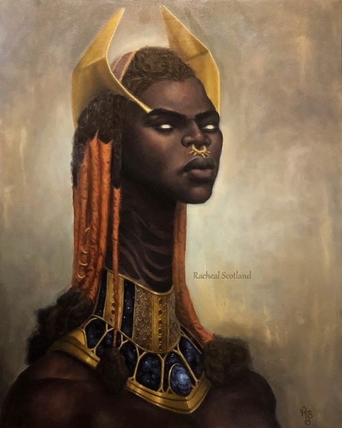 Anubis ✨Egyptian God&rsquo;s &amp; Goddesses Series✨Oil on Canvas24&quot;x30&quot;inAvailable onRsar