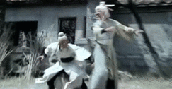 gutsanduppercuts:  The rarest of the rare! Two white-haired villains going one-on-one and neither one is Pai Mei.