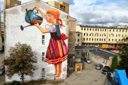 Exhibition-Ism:  New Mural By Natalia Rak In Białystok, Poland For The Folk On