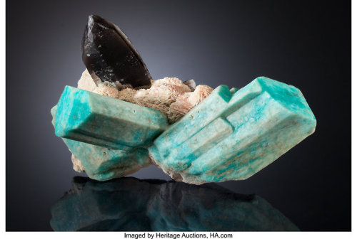 Amazonite & Smoky QuartzLocality: 2 Miles N.E. of Harris Park, Park Co., Colorado, USASize: 23.7