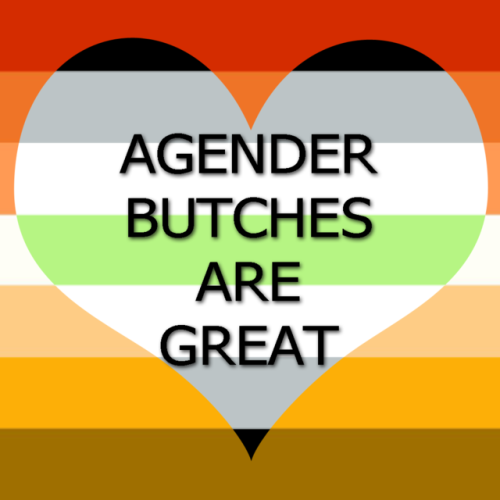 (Image description: the butch pride flag as a background with heart shaped nonbinary and trans flags