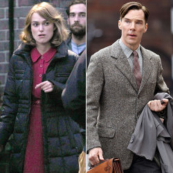 muchadoaboutbenedict:  Benedict Cumberbatch and Keira Knightley on TIG set —&gt;  cumbertrekky:  http://www.popsugar.com/Keira-Knightley-Benedict-Cumberbatch-Set-31848927 