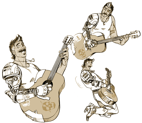 Disclaimer: I know nothing about guitars or how to play them, I just wanted to draw some casual sket