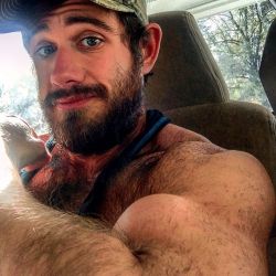 rickygman: beardburnme:  “#truckselfie” by @musclemick26 on Instagram http://ift.tt/1lgk3ce   W♂♂F…. 