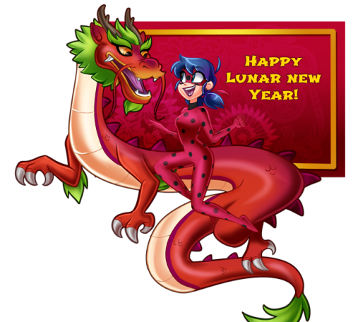 Happy Lunar New Year, Miraculers!Art by Angie and Feri!