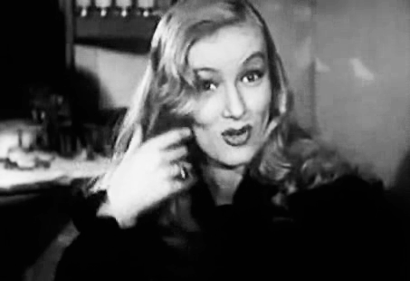 hollywoodlady:      During World War II, Veronica Lake changed her trademark peek-a-boo hairstyle at the urging of the government to encourage women working in war industry factories to adopt more practical, safer hairstyles. (x)