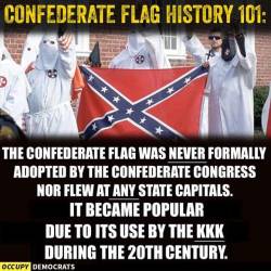 justinspoliticalcorner:  Confederate Flag facts, via @occupydemocrats:   So yeah, I can&rsquo;t fuck with that in any way