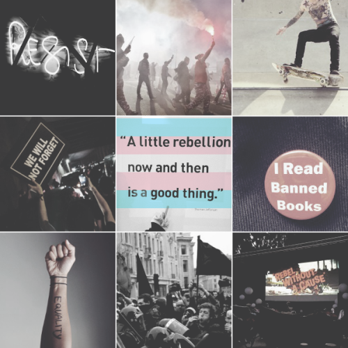 plentymood: Trans guy + rebel moodboard ✊ (img source: x) Like my moodboards? Request One / Sup