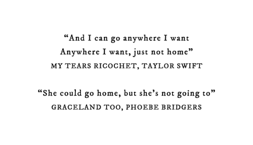 phoebesbridgers:taylor swift // phoebe bridgers lyric parallels