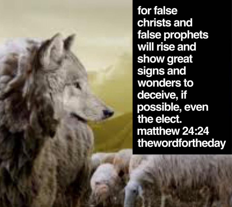 The Word For The Day — Jesus said, “FOR FALSE CHRISTS AND FALSE PROPHETS...