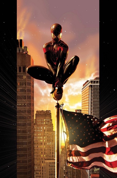 Miles Morales Spider-Man Bitten by a slightly different strain of genetically engineered spider