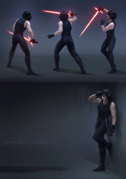 therealmcgee:  Kylo training / figure drawing