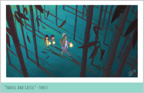 saraharakaki:I did my own spin on “Hansel and Gretel” for my design portfolio… mostly because I want