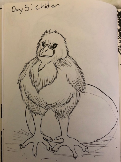Day 5:chicken @inktober 