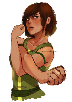 clu-art:  Yesss~ book 4 is out now I’m trying to draw Korra whenever I can ;3;  