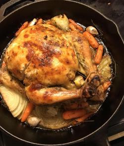 food-porn-diary:  Made roast chicken for