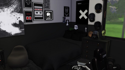 The Sims 4: BLACK ROOMName: Black Room§ 16.258Download in the Sims 4 GalleryOriginID: modelsims4Plea