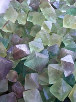mineralists:  Fluorite octahedrons