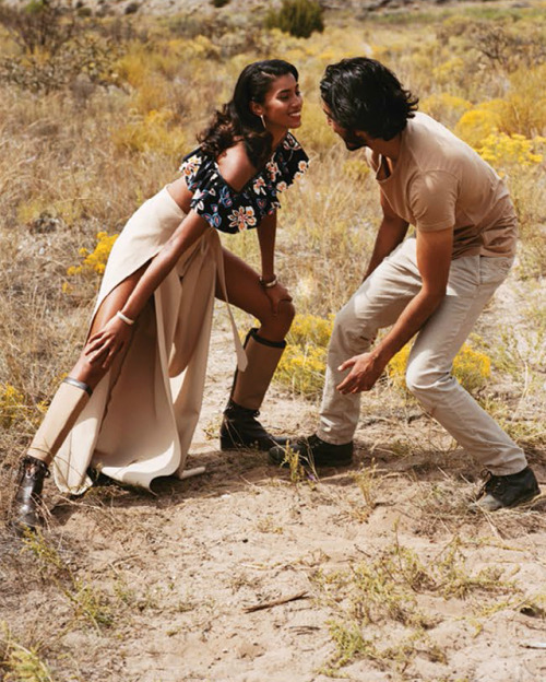 nya-kin: Imaan Hammam and Dev Patel by Alasdair McLellan for Vogue