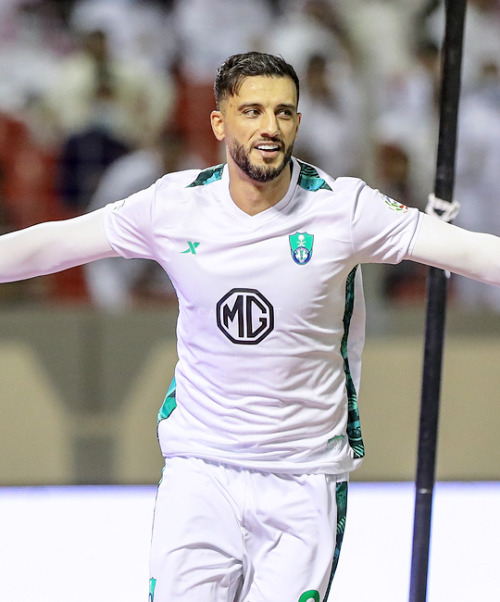 Alsomah celebration after scoring 2'nd goal vs. Al-tai | 21.10.2021