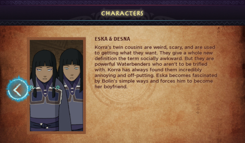 benditlikekorra:  So here’s all the new information we got from the trivia game here: Tonraq w