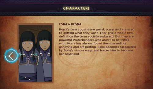 benditlikekorra:So here’s all the new information we got from the trivia game here: Tonraq was ban