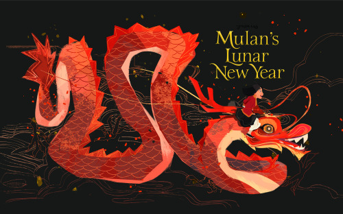 mmcoconut:It’s out!I illustrated for Disney’s MULAN book “Mulan’s Lunar New Year”, (you can see the 