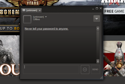 the-man-of-questionable-sanity: so I logged into steam and it said I had one unread message so I dec