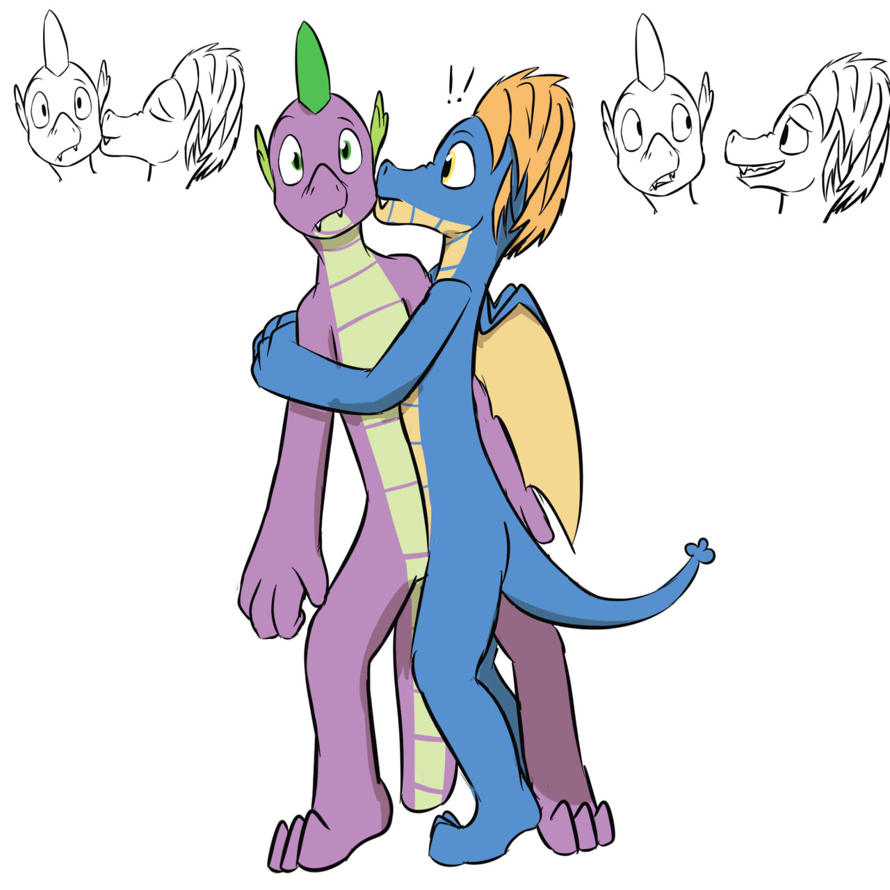 Sharp got a bit enthusiastic during the celebration, that he kissed Spike without