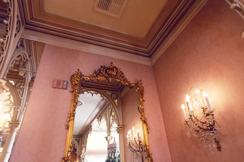Gold Mirror at the Plaza Inn, Disneyland. 