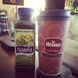 Breakfast of champions. #wawa #naked #coffee