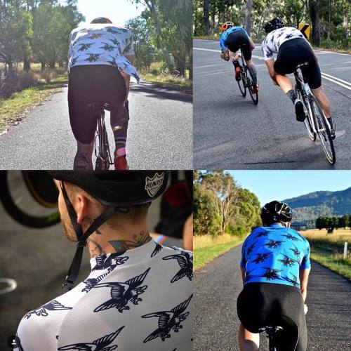 wtfkits:  The @hunterbroscycling Bird of Prey white jersey lands next week.
