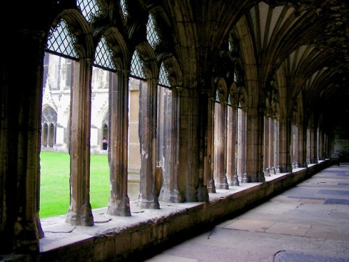 Two More Views of the Cloister, Canterbury Cathedral, Kent, England, 2010.I published a set of photo