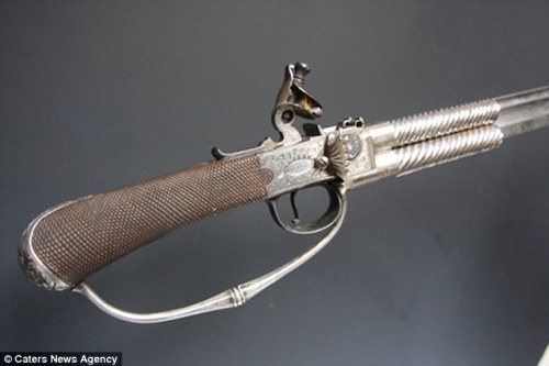 Sword Pistol carried by Admiral Horatio Nelson at the Battle of Trafalger.