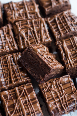 thecakebar:  Milk Chocolate Peanut Butter Truffle Brownies  