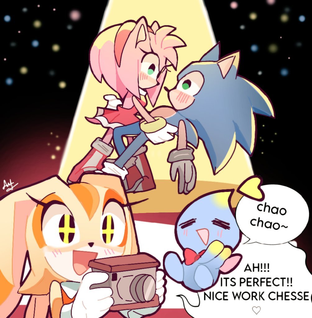 Sonamy by Senna75  Sonic and amy, Hedgehog movie, Sonic fan art