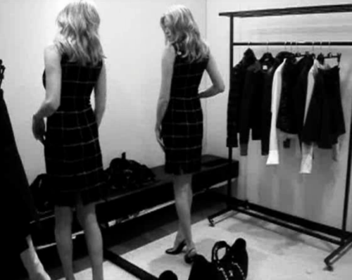 danielallenc:  fitting room follies lara stone baptiste giabiconi karl lagerfeld chanel 2009 