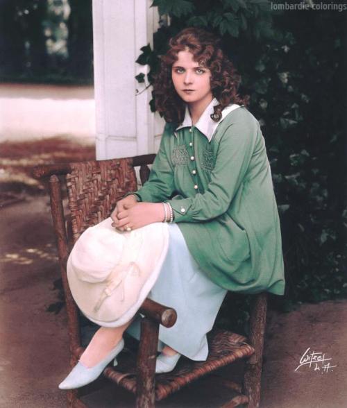 Olive Thomas.Photographed by Albert Witzel, 1919.Colored by Lombardie Colorings.____________________