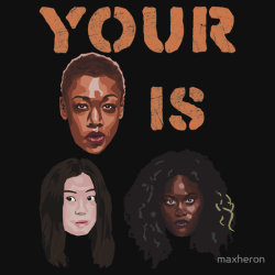 maxheron:  For those of you playing at home,  Your Poussey is Soso Taystee Absolutely fantastic, aint it? Escpecially if you love Orange is The New Black Buy it up over here in a bumload of styles &amp; sizes!  danduhmanblr