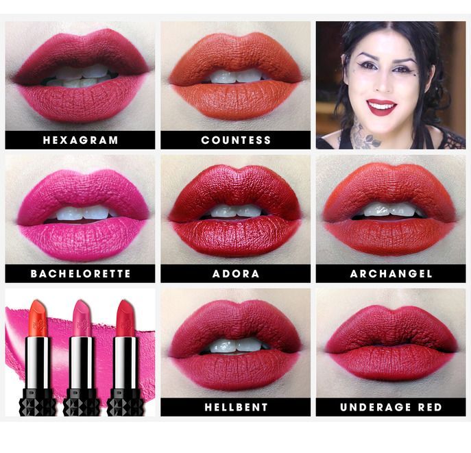 makeupbag:  Say hello to my all-time favorite lipsticks ever. Kat Von D’s Studded