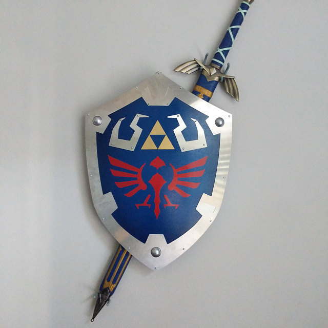 Replica Legend of Zelda Shields made by Ivo Suarez