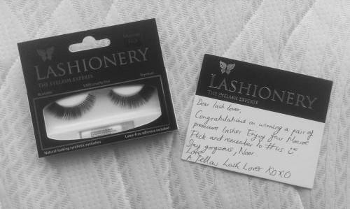 Thank you @amenaofficial for these gorgeous new lashes from @lashionery can’t wait to try them