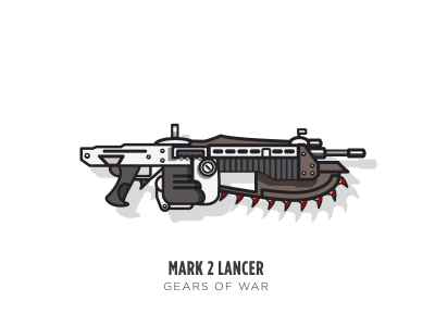 theomeganerd:  Game Guns Featuring: Dead Space // Gears of War // Halo // Mass Effect