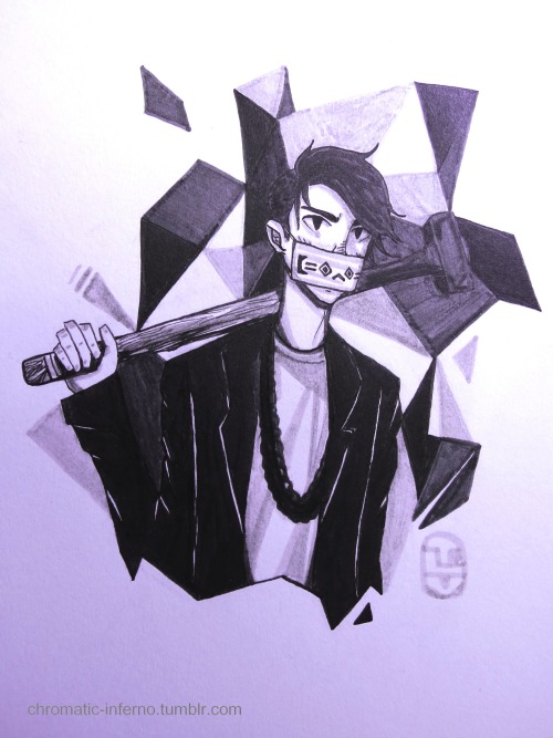chromatic-inferno:  Inktober Day 2- Porter  【=◈︿◈=】 