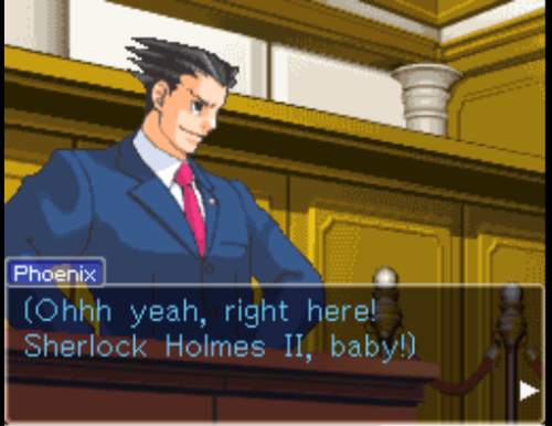 2pookyfox666:shslvalkyrie:Welcome to Ace Attorney.Reasons why you should play these games.