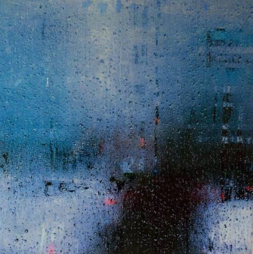 Tomoya N aka ともや (Japanese, b. 1985, Yokohama-Shi, Kanagawa-Ken, Japan) - The Rain, Paintings: Acryl