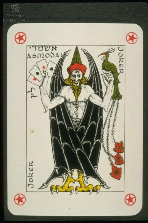 something fun for all my other Jewish demon enthusiasts out there - a beautiful Asmodai joker card b
